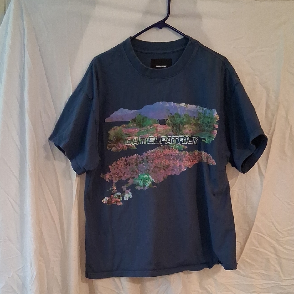 Daniel Patrick Men's Blue Graphic Tee